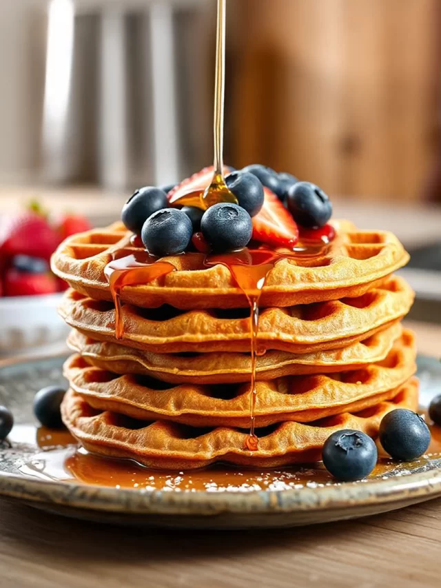 Easiest Ever Eggless Multimillet Waffle Recipe: Utterly Delectable