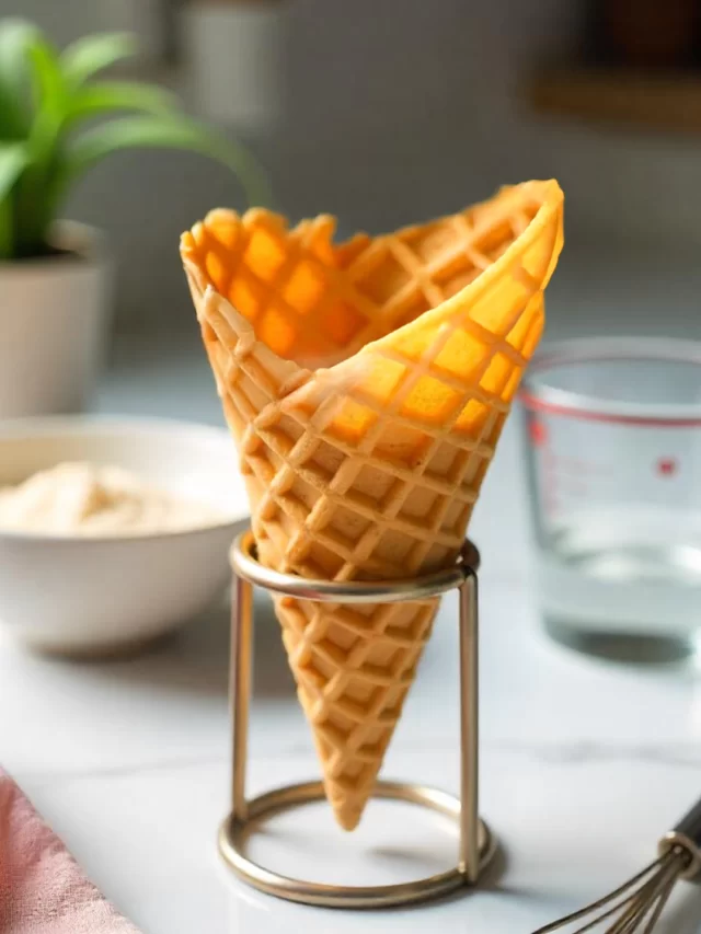 Easiest Ever Eggless Waffle Cone Recipe: Simply Crisptacular